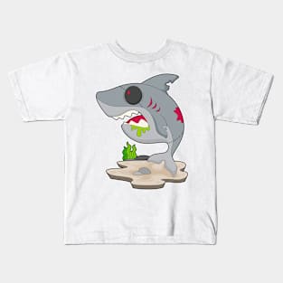 Shark Halloween Zombie Kids T-Shirt